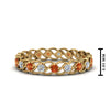 Load image into Gallery viewer, half-carat-diamond-anniversary-eternity-ring-with-orange-sapphire-in-yellow-gold-FDEWB124119ROR(2.00MM)GSAOR-NL-YG