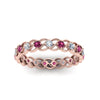 Load image into Gallery viewer, half-carat-diamond-anniversary-eternity-ring-with-pink-sapphire-in-rose-gold-FDEWB124119ROR(2.00MM)GSADRPI-NL-RG