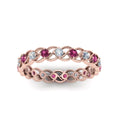 Thumbnail 47 - half-carat-diamond-anniversary-eternity-ring-with-pink-sapphire-in-rose-gold-FDEWB124119ROR(2.00MM)GSADRPI-NL-RG