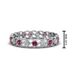 Load image into Gallery viewer, half-carat-diamond-anniversary-eternity-ring-with-pink-sapphire-in-white-gold-FDEWB124119ROR(2.00MM)GSADRPI-NL-WG