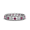 Load image into Gallery viewer, half-carat-diamond-anniversary-eternity-ring-with-pink-sapphire-in-white-gold-FDEWB124119ROR(2.00MM)GSADRPI-NL-WG