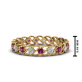 Thumbnail 10 - half-carat-diamond-anniversary-eternity-ring-with-pink-sapphire-in-yellow-gold-FDEWB124119ROR(2.00MM)GSADRPI-NL-YG