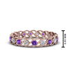 Load image into Gallery viewer, half-carat-diamond-anniversary-eternity-ring-with-purple-topaz-in-rose-gold-FDEWB124119ROR(2.00MM)GVITO-NL-RG