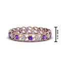 Thumbnail 70 - half-carat-diamond-anniversary-eternity-ring-with-purple-topaz-in-rose-gold-FDEWB124119ROR(2.00MM)GVITO-NL-RG