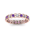 Thumbnail 71 - half-carat-diamond-anniversary-eternity-ring-with-purple-topaz-in-rose-gold-FDEWB124119ROR(2.00MM)GVITO-NL-RG