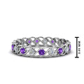 Thumbnail 114 - half-carat-diamond-anniversary-eternity-ring-with-purple-topaz-in-white-gold-FDEWB124119ROR(2.00MM)GVITO-NL-WG