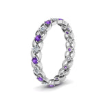 Load image into Gallery viewer, half-carat-diamond-anniversary-eternity-ring-with-purple-topaz-in-white-gold-FDEWB124119ROR(2.00MM)GVITO-NL-WG
