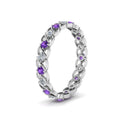 Thumbnail 116 - half-carat-diamond-anniversary-eternity-ring-with-purple-topaz-in-white-gold-FDEWB124119ROR(2.00MM)GVITO-NL-WG