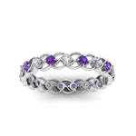 Load image into Gallery viewer, half-carat-diamond-anniversary-eternity-ring-with-purple-topaz-in-white-gold-FDEWB124119ROR(2.00MM)GVITO-NL-WG
