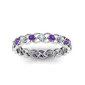 Thumbnail 115 - half-carat-diamond-anniversary-eternity-ring-with-purple-topaz-in-white-gold-FDEWB124119ROR(2.00MM)GVITO-NL-WG