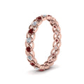 Thumbnail 60 - half-carat-diamond-anniversary-eternity-ring-with-ruby-in-rose-gold-FDEWB124119ROR(2.00MM)GRUDR-NL-RG