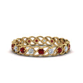 Thumbnail 21 - half-carat-diamond-anniversary-eternity-ring-with-ruby-in-yellow-gold-FDEWB124119ROR(2.00MM)GRUDR-NL-YG