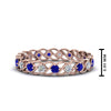 Load image into Gallery viewer, half-carat-diamond-anniversary-eternity-ring-with-sapphire-in-rose-gold-FDEWB124119ROR(2.00MM)GSABL-NL-RG