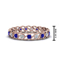Thumbnail 42 - half-carat-diamond-anniversary-eternity-ring-with-sapphire-in-rose-gold-FDEWB124119ROR(2.00MM)GSABL-NL-RG