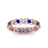 Load image into Gallery viewer, half-carat-diamond-anniversary-eternity-ring-with-sapphire-in-rose-gold-FDEWB124119ROR(2.00MM)GSABL-NL-RG