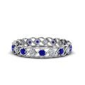 Thumbnail 78 - half-carat-diamond-anniversary-eternity-ring-with-sapphire-in-white-gold-FDEWB124119ROR(2.00MM)GSABL-NL-WG