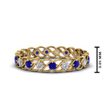 Load image into Gallery viewer, half-carat-diamond-anniversary-eternity-ring-with-sapphire-in-yellow-gold-FDEWB124119ROR(2.00MM)GSABL-NL-YG
