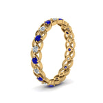 Load image into Gallery viewer, half-carat-diamond-anniversary-eternity-ring-with-sapphire-in-yellow-gold-FDEWB124119ROR(2.00MM)GSABL-NL-YG
