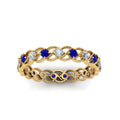 Thumbnail 7 - half-carat-diamond-anniversary-eternity-ring-with-sapphire-in-yellow-gold-FDEWB124119ROR(2.00MM)GSABL-NL-YG
