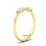 Load image into Gallery viewer, half-carat-diamond-teardrop-5-stone-wedding-band-in-yellow-gold-fdwb8008peangle2-0.50ct-nl-yg-hw.jpg
