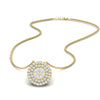 Load image into Gallery viewer, half-carat-double-halo-diamond-cluster-pendant-in-FDPD11390ANGLE1-NL-YG