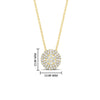 Load image into Gallery viewer, half-carat-double-halo-diamond-cluster-pendant-in-FDPD11390ANGLE1-NL-YG