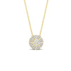 Load image into Gallery viewer, half-carat-double-halo-diamond-cluster-pendant-in-FDPD11390ANGLE1-NL-YG