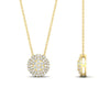 Load image into Gallery viewer, half-carat-double-halo-diamond-cluster-pendant-in-FDPD11390ANGLE1-NL-YG