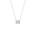 Load image into Gallery viewer, Emerald Cut East West Solitaire Pendant
