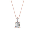 Load image into Gallery viewer, half-carat-emerald-cut-diamond-filigree-pendant-in-FDPD10681EM-0.50CTANGLE2-NL-RG

