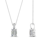 Load image into Gallery viewer, half-carat-emerald-cut-diamond-filigree-pendant-in-FDPD10681EM-0.50CTANGLE2-NL-WG
