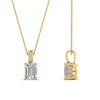 Load image into Gallery viewer, half-carat-emerald-cut-diamond-filigree-pendant-in-FDPD10681EM-0.50CTANGLE2-NL-YG