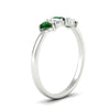 Load image into Gallery viewer, half-carat-emerald-teardrop-5-stone-wedding-band-in-white-gold-fdwb8008pegemgrangle2-0.50ct-nl-wg.jpg