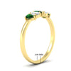 Load image into Gallery viewer, half-carat-emerald-teardrop-5-stone-wedding-band-in-yellow-gold-fdwb8008pegemgrangle2-0.50ct-nl-yg-hw.jpg