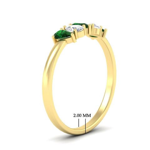 half-carat-emerald-teardrop-5-stone-wedding-band-in-yellow-gold-fdwb8008pegemgrangle2-0.50ct-nl-yg-hw.jpg