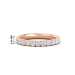 Load image into Gallery viewer, half-carat-french-pave-diamond-band-in-rose-gold-FD9331ROB-0.50CT-NL-RG-HW
