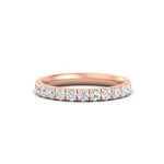 Load image into Gallery viewer, half-carat-french-pave-diamond-band-in-rose-gold-FD9331ROB-0.50CT-NL-RG
