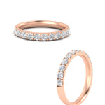 Load image into Gallery viewer, half-carat-french-pave-diamond-band-in-rose-gold-FD9331ROBANGLE3-0.50CT-NL-RG
