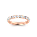 Load image into Gallery viewer, half-carat-french-pave-diamond-band-in-rose-gold-FD9331ROBANGLE5-0.50CT-NL-RG
