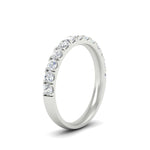 Load image into Gallery viewer, half-carat-french-pave-diamond-band-in-white-gold-FD9331ROBANGLE2-0.50CT-NL-WG
