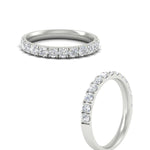 Load image into Gallery viewer, half-carat-french-pave-diamond-band-in-white-gold-FD9331ROBANGLE3-0.50CT-NL-WG

