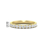 Load image into Gallery viewer, half-carat-french-pave-diamond-band-in-yellow-gold-FD9331ROB-0.50CT-NL-YG-HW
