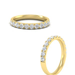 Load image into Gallery viewer, half-carat-french-pave-diamond-band-in-yellow-gold-FD9331ROBANGLE3-0.50CT-NL-YG
