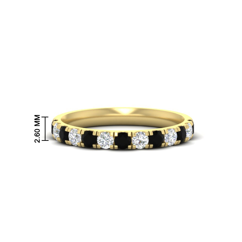 half-carat-french-pave-diamond-band-with-black-diamond-in-yellow-gold-FD9331ROBGBLACK-0.50CT-NL-YG-HW