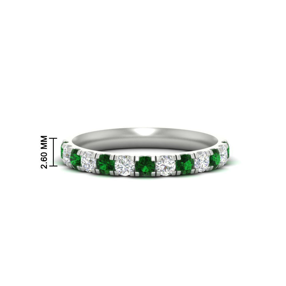 half-carat-french-pave-diamond-band-with-emerald-in-white-gold-FD9331ROBGEMGR-0.50CT-NL-WG-HW