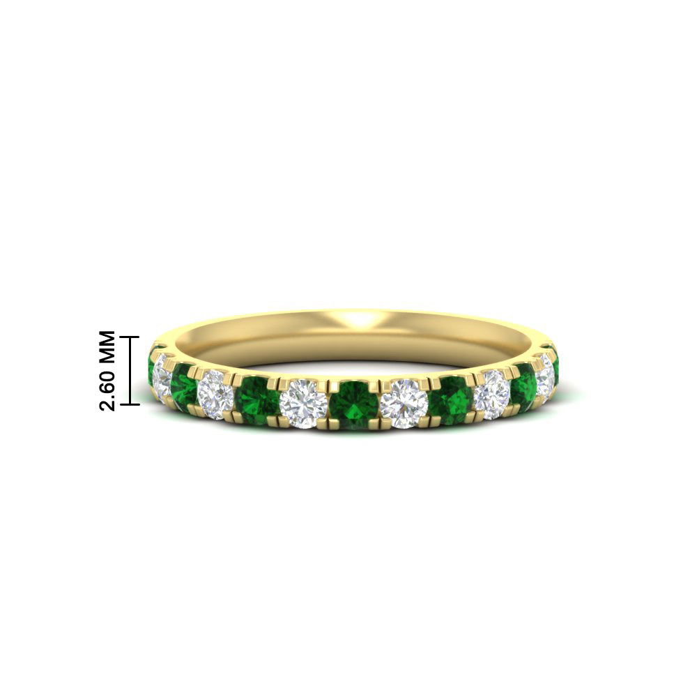 half-carat-french-pave-diamond-band-with-emerald-in-yellow-gold-FD9331ROBGEMGR-0.50CT-NL-YG-HW