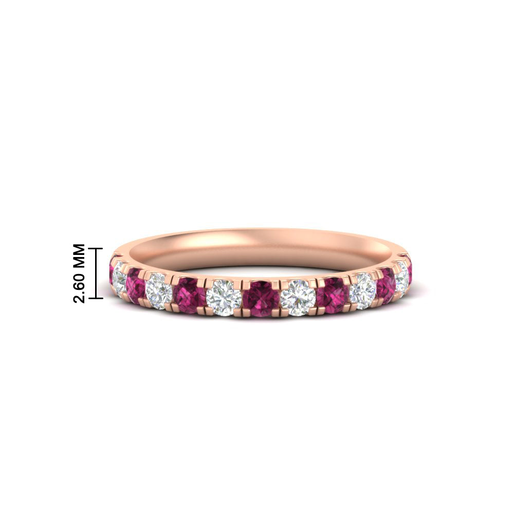 half-carat-french-pave-diamond-band-with-pink-sapphire-in-rose-gold-FD9331ROBGSADRPI-0.50CT-NL-RG-HW
