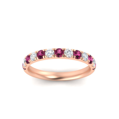 half-carat-french-pave-diamond-band-with-pink-sapphire-in-rose-gold-FD9331ROBGSADRPIANGLE5-0.50CT-NL-RG