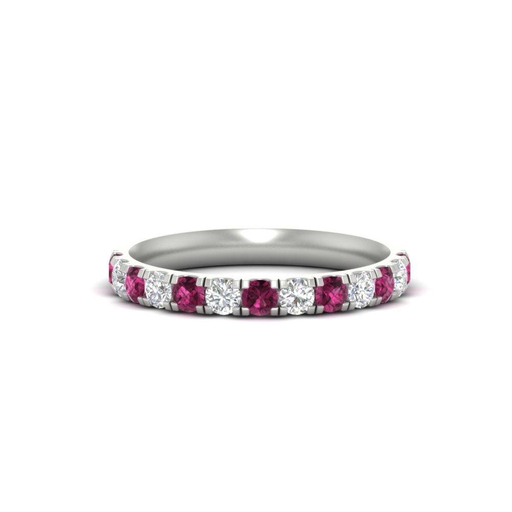 half-carat-french-pave-diamond-band-with-pink-sapphire-in-white-gold-FD9331ROBGSADRPI-0.50CT-NL-WG
