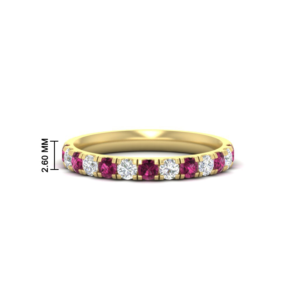 half-carat-french-pave-diamond-band-with-pink-sapphire-in-yellow-gold-FD9331ROBGSADRPI-0.50CT-NL-YG-HW